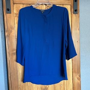 Royal blue blouse